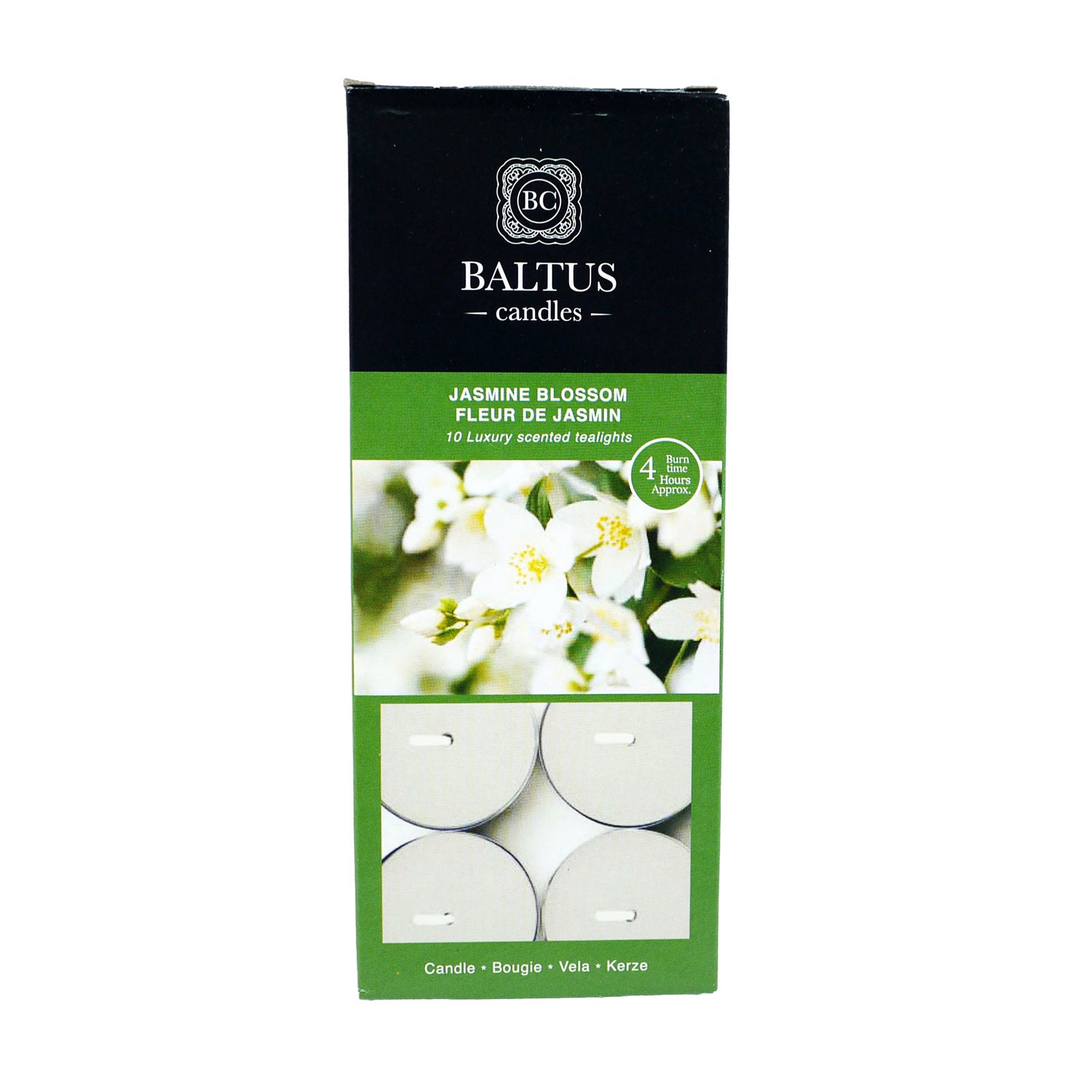 Baltus Candles Jasmine Blossom Tealights 10Pk 4 Hour Baltus Candles Jasmine Blossom Tealights 10Pk 4 Hour